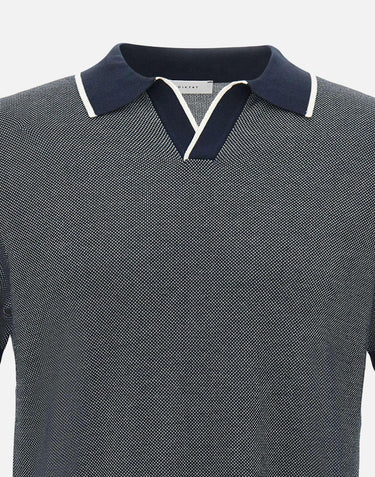 Polo in cotone ultrafine DK87029 BLU DIKTAT 