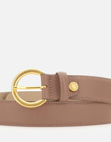 Cintura in pelle con fibbia tonda CNK00958 GRNMARABOU GIANNI CHIARINI 