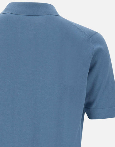 Polo in crepe di cotone PL0MCSK CR14R870 FILIPPO DE LAURENTIIS 
