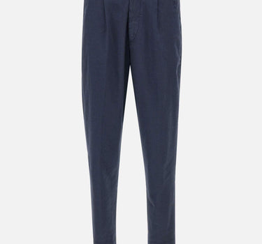 Pantaloni "Marc-El" misto lino e cotone stretch P616LS 34164002 RE-HASH 