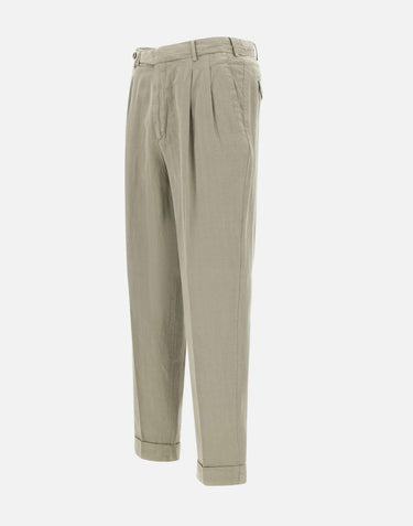 Pantaloni in misto cotone e lino COZTCLZB0CL1 SD61Y423 PT TORINO 