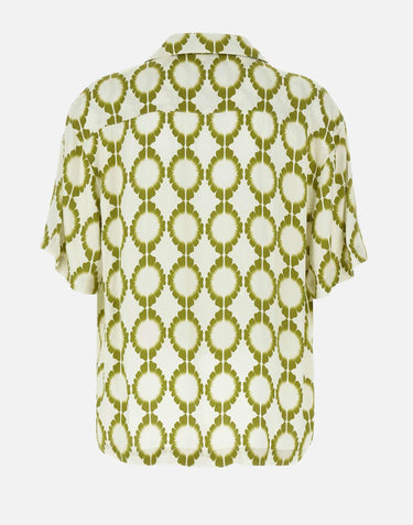 Camicia in viscosa con stampa S6LAMASI076 036 LANEUS 