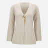 "Offwhite golden button cardigan" MY009 OFFWHITE JACQUES WEI 