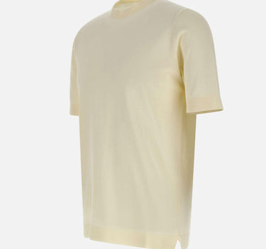 T-shirt in crepe di cotone TS0MC CR14R021 FILIPPO DE LAURENTIIS 