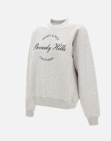 Felpa "Beverly Script Crewneck" ST09876257GY03 GRAY SPORTY & RICH 