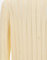 Cardigan in maglia destroyed S6LAMAKP042 015 LANEUS 