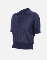 Polo con micro paillettes 390026 809 KANGRA 