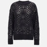 Maglione in lana e alpaca W08210280 33BLACK MAURIZIO MYKONOS 