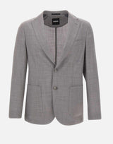 Blazer slim fit in lana vergine 50561991 072 BOSS 