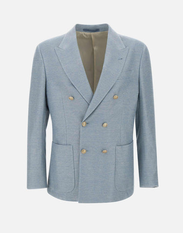 Blazer in lino e cotone K70GIAA06 TES0K10008 ELEVENTY 