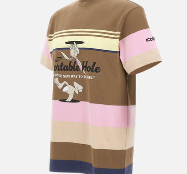 T-shirt in cotone con stampa "Portable Hole" F070624A R541 ICEBERG 