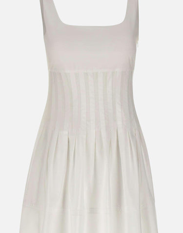 Abito in popeline con gonna ampia 2616221022600 001 MAX MARA STUDIO 