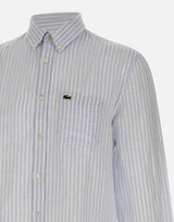 Camicia di lino a righe CH6985 29I LACOSTE 