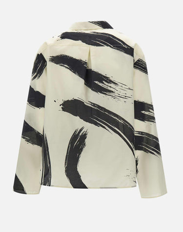 Camicia "Sana" SANA IVORYBLACK LOULOU DE SAISON 
