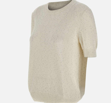 Maglia a maniche corte con paillettes 13231 32430004 GRAN SASSO 