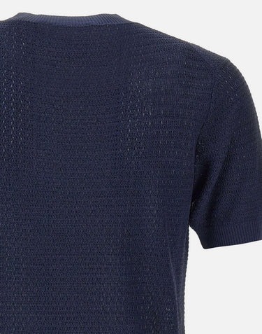 T-shirt in filato di cotone e viscosa 100221 043 KANGRA 