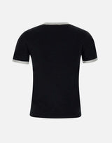 T-shirt "Signature contrast" VESJTS017JS0070 BLKHERWHITE COURREGES 