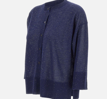 Maglia con bottoni e micro paillettes 390261 809 KANGRA 
