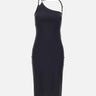 Abito con scollo asimmetrico e logo C COPR313F5021 BLK COPERNI 