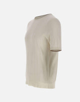 Maglia in seta a maniche corte 43116 23510005 GRAN SASSO 