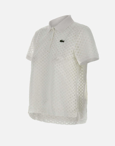 Polo in pizzo CF0217 70V LACOSTE 