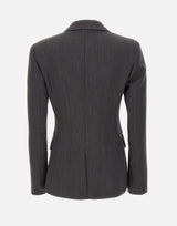 Blazer doppiopetto gessato CF5232T054A C378B LIU-JO 