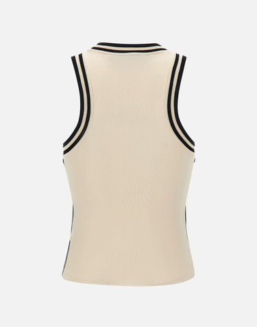Top con profili a contrasto SP5NT012 1041 KAOS 
