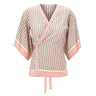 Blusa incrociata con micro stampa 191068 001 KANGRA 