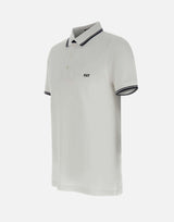 Polo  in piquet di cotone stretch NPMB250140STDW B001 FAY 