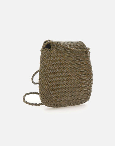 Borsa "Mini city" in pelle 8934 KAKI DRAGON DIFFUSION 