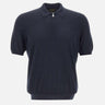 Polo in misto lana con zip 43166 16401598 GRAN SASSO 