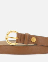 Cintura in pelle con fibbia tonda CNK00957 GRNNOCE GIANNI CHIARINI 