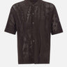 Camicia in maglia di pizzo con coccodrillo AH0796 3LA LACOSTE 