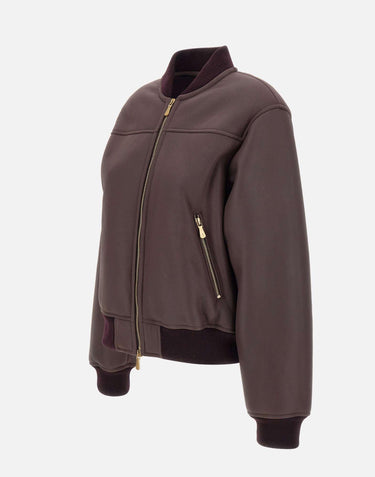 Bomber in pelle L85GBTK02 SHY0L006167 ELEVENTY 