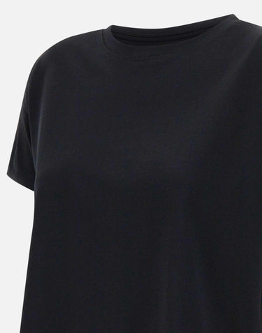 T-shirt "Basiluzzo" in cotone Supima BASILUZZO BLACK LOULOU DE SAISON 