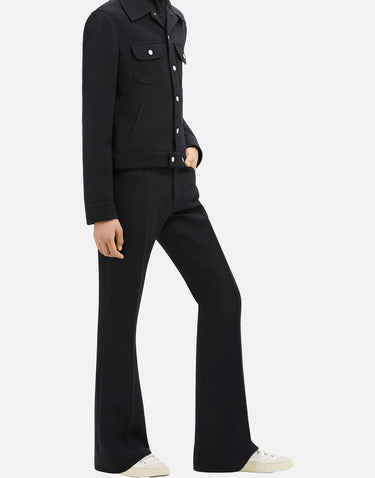 "Signature 70's Bootcut Pants" VESCPA021PL0007 BLACK COURREGES 