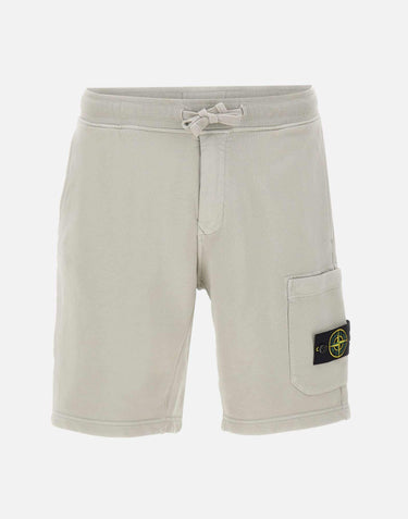 Bermuda in felpa di cotone biologico 6200011S0051 V0061 STONE ISLAND 