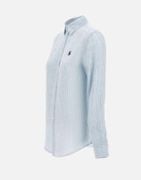 Camicia over in lino a righe 211A96158 003 POLO RALPH LAUREN 