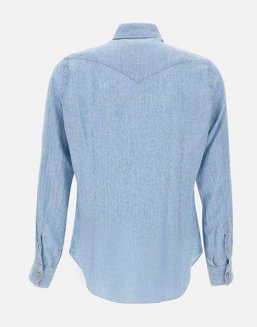 Camicia in misto lyocell M75CAMK02 TES0M14608 ELEVENTY 