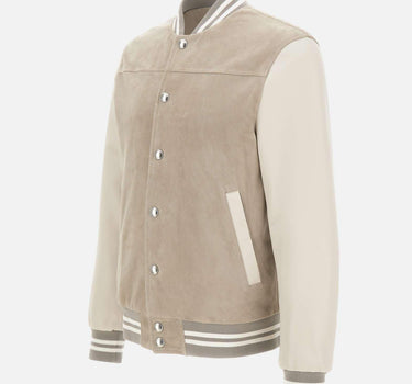 Giacca bomber in pelle scamosciata M75GBTM23 PEL0M0250700 ELEVENTY 