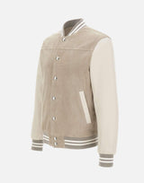 Giacca bomber in pelle scamosciata M75GBTM23 PEL0M0250700 ELEVENTY 