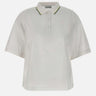Polo oversize in tessuto tecnico CF0060 001 LACOSTE 