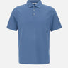 Polo in crepe di cotone DK87115 INDACO DIKTAT 