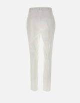 Pantaloni "David" in gabardina di cotone 2516131022600 001 MAX MARA STUDIO 