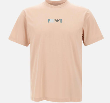 T-shirt "Shitake flower peace" in cotone EM001717 AF14836F4033 EMPORIO ARMANI 
