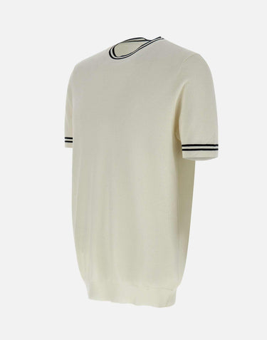 T-shirt in seta e cotone DK87052 NATURALE DIKTAT 