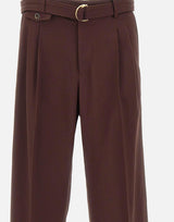 Pantaloni ampi in viscosa BP203 VI029BN DROLE DE MONSIEUR 
