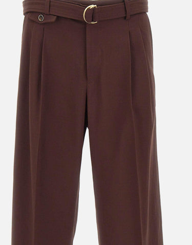 Pantaloni ampi in viscosa BP203 VI029BN DROLE DE MONSIEUR 