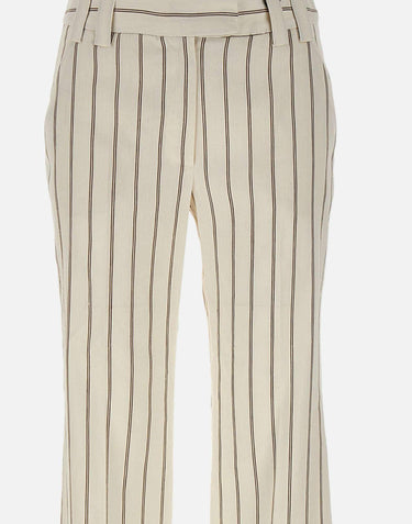 Pantalone flare in lino e cotone 2613131112200 001 MARELLA 