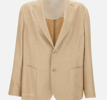 Blazer in lana, seta e lino 48009 0011 BARBA 